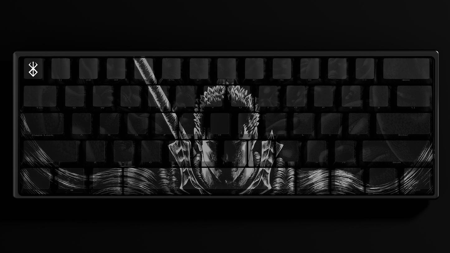 PRE-ORDER - Guts Keycaps - Black and White