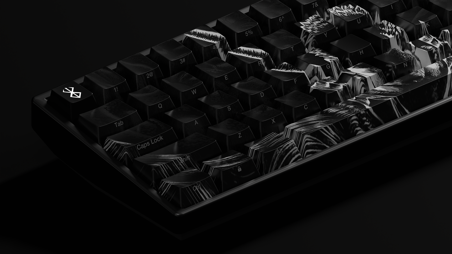 PRE-ORDER - Guts Keycaps - Black and White